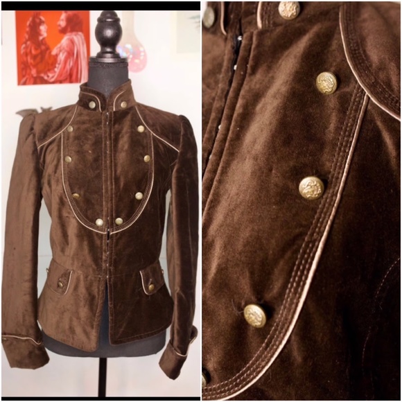 Zara - Military Velvet Jacket - Picture 13 of 13